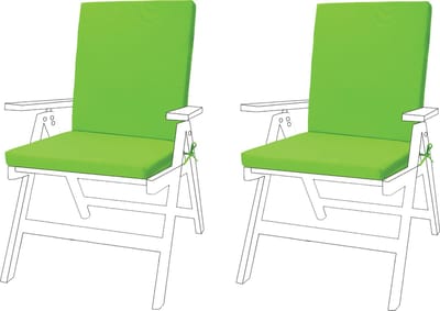 Stoel Zitkussen voor Tuin - Hoge Rug Tuinkussen - Zitkussen Ergonomisch - Tuinstoelkussens met Lint - Buiten Tuin Stoelkussen - Zitkussens 44cm x 100cm