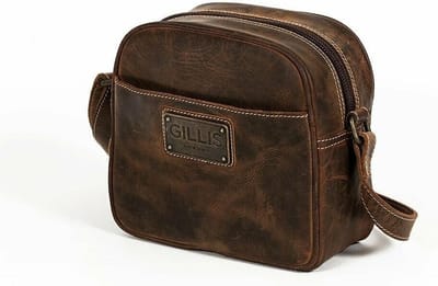 Gillis London 7725#G cameratassen en rugzakken Schoudertas Bruin