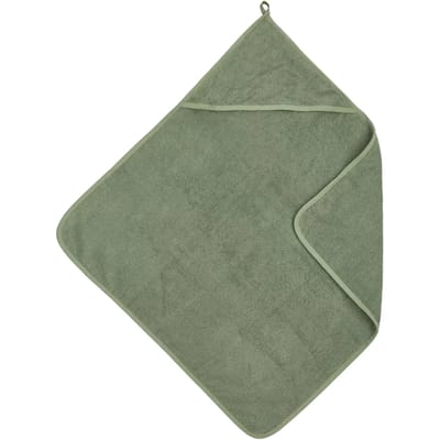 Meyco Baby Uni badcape - badstof - forest green - 75x75cm