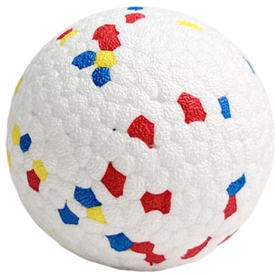 Bijtbestendige Solide Hondenspeelbal Speelgoed voor Kleine Grote Honden Hoge Elasticiteit E-TPU Huisdier Kauwbal Speelgoed Geen Piep Interactief Puppy Speelgoed S  6cm white