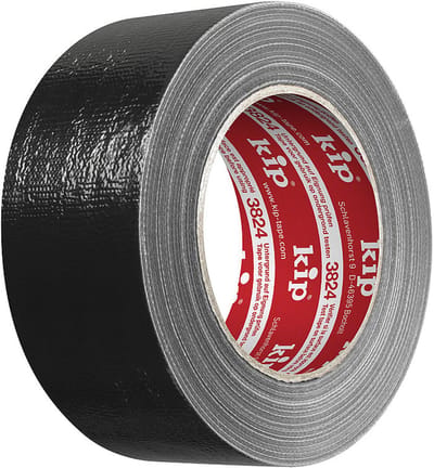 kip Duct-tape steenband reparatietape 3824 zwart 50mm x 50m