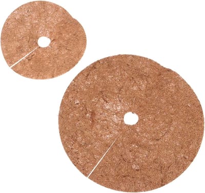 Boombeschermer Mat - Kokosvezel Mat - Planten Beschermen - Vochtwerend Isolatiekussen - 30 cm Diameter - Natuurlijk Bruin