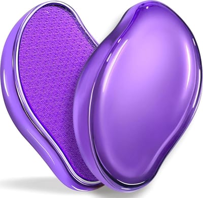Voet Scrubber - Eelt Remover Voeten - Voeten Verzorgen - Zwarte Nano Glas - 10.39 x 7.19 cm - Zwart