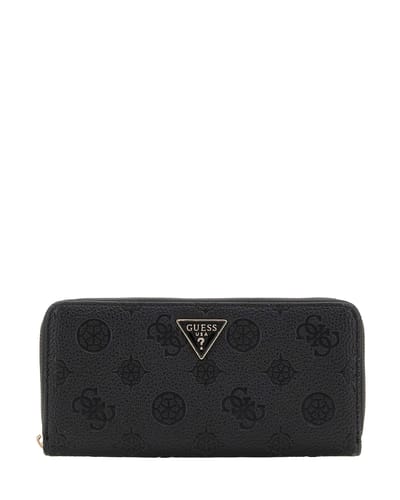 Guess Cresida ll Portemonnee Dames - Ritsportemonnee - Imitatieleer - Zwart