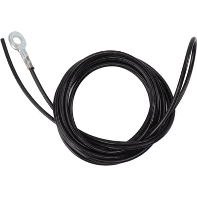 Katrolkabel Staal Fitnesskabel Zwart Verstelbaar Sterk Gecoat Katrolmachine Accessoire voor Sportschool Thuis Workout Oefening black