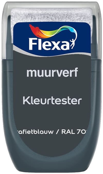 Flexa - Kleurtester Muurverf - Grafietblauw / RAL 7016 - Strak - Mengverf - 0.03L