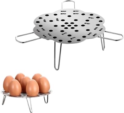 Opvouwbare Roestvrijstalen Stoomkookstandaard voor Pannen, Ideaal voor Gezonde Gerechten en Efficiënt Koken met Stoomtechniek