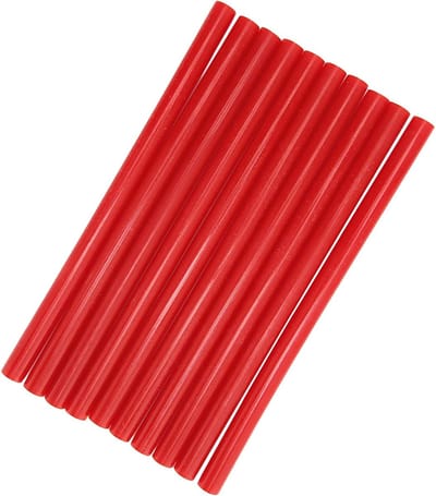 Lijmsticks Rubber - Hotmelt Staven - Knutselen en Repareren - Sterke Duurzame Hechting - 10 Stuks 11x200mm - Transparant