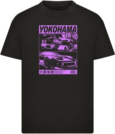 Mister Tee - Kids Yokohama Race Kinder Tshirt - Kids 146/152 - Zwart