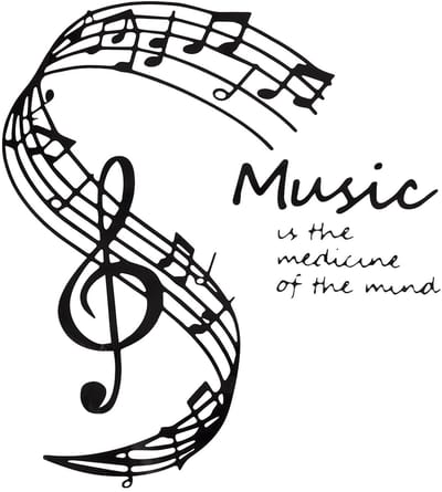 ONF3 - Muzieknotatie muursticker - Vinyl wanddecoratie - Esthetische stickers voor thuis - Zwart - Muziek muurkunst - Creatieve decoratie voor s...