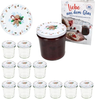 Set van 12 bekers 350 ml To 82 Candyman deksel incl. receptenboekje