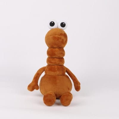 Nieuw op voorraad Marcus Eridan De Worm Pluche Pop Schattig Anime Merchandise Speelgoed Verjaardag Kerstcadeau new brown