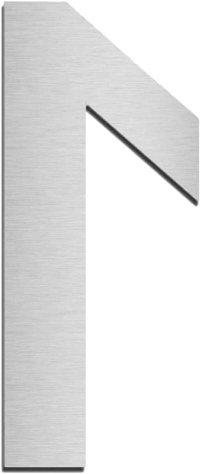 Huisnummer - Huisdeurnummer - Huismarkering - Roestvrij staal - 75 cm - Zilver