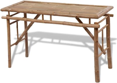Picknicktafel met banken - Klaptafel buiten - Gezellig samenzijn - Inklapbaar ontwerp - 100 x 50 cm - Bruin