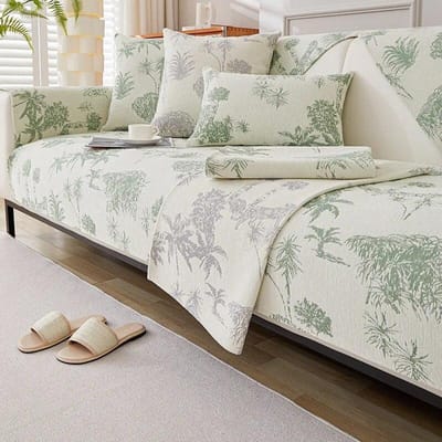 Jacquard Bankhoes Luxe Bankkussen voor Woonkamer Chenille Antislip Bankhanddoek Bankhoes Zitkussen Huis Beschermhoes 70x70cm 1pcs