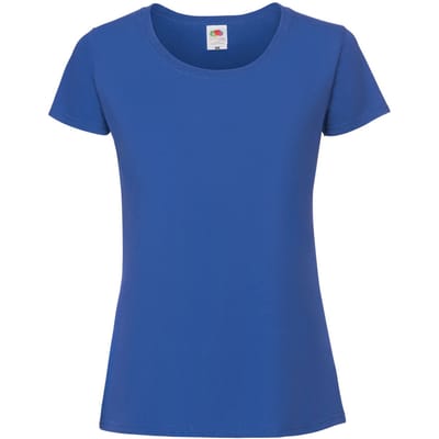 Fruit Of The Loom Vrouwen / Dames Ringgesponnen Premium T-Shirt (Colbalt)