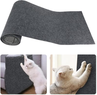 Famanu – 4 Stuks deurstoppers - zinklegering wandgemonteerde deurstopbeschermer met rubberen bufferbumper voor binnen en buiten - 73 mm wit