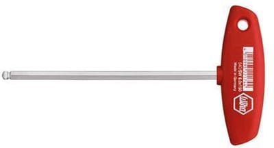 Wiha 04108 Werkplaats Inbusschroevendraaier Sleutelbreedte (metrisch): 5 mm Koplengte: 150 mm Afmeting, lengte: 182 mm