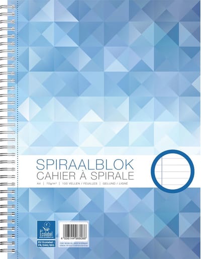 Work spiraalblok A4 - lijn - 70 grams - 100 vel