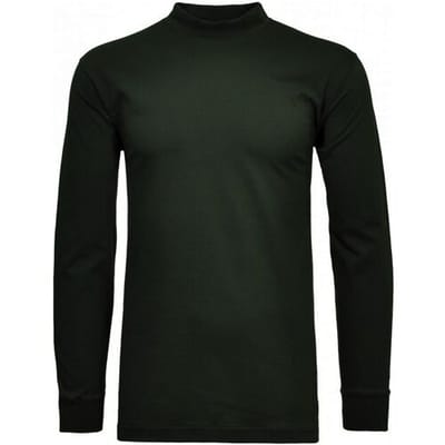 Ragman Long Sleeve Turtle T-Shirt Single Jersey Quality Donker Groen / male