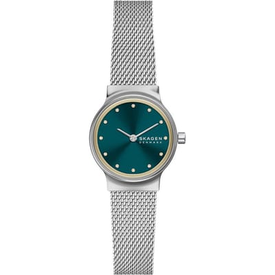 Skagen Freja Lille Vrouwen Horloge 26 mm Zilverkleurig