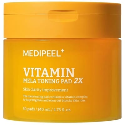 MEDIPEEL Vitamine Mela Toning Pad 2X Straling en Ongelijkmatige Huidskleur Verzorging Gezichtspads 50 Pads