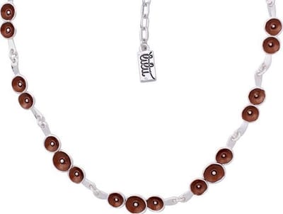 Behave® Dames Ketting - Decoratieve Ketting Met Cirkelmotief - 40 cm (+8 cm verlengketting) - Nikkelvrij