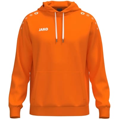 JAKO Sweater met kap One Cotton fluo oranje kindermaten 6701k-350