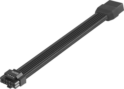 1FT 12VHPWR Verlengkabel voor Grafische Kaarten - 600W ATX3.0 16 Pin Stroomkabel
