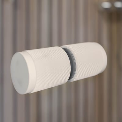 Schulte douchedeur - draaideur nis - 90x200 - 6mm - helder - wit - antikalk