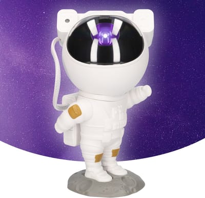 Sterren projector - Astronaut beamer - Beamer voor een mooie Sterrenhemel - Krachtige LED lamp - Verstelbaar - Compact formaat - Wit