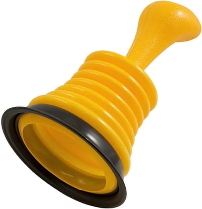 Gele mini-gootsteenontstopper - Afvoerontstopper - Keuken/Toilet/Badkamer - Afvoerontstopper - Geel