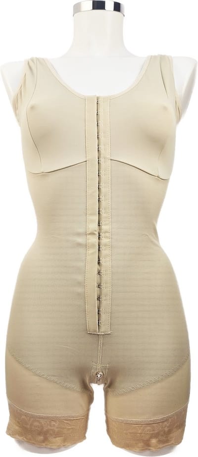 BamBella® Sterk corrigerende Taille korset - Broek pak- maat S - Sterk corrigerende ondergoed Bruin