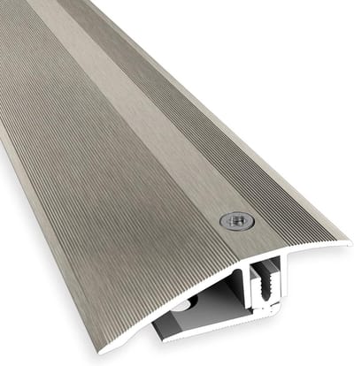 Compensatieprofiel flexibel - Dorpel profiel - Vloer egaliseren - Flexibel instelbare hoek - 51x1000mm hoogte 7-23mm - Platinum