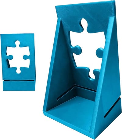 Puzzel Box Stand - Display Houder - Puzzel Organisatie - Deksel Rechtop - 19 x 85 cm - Blauw
