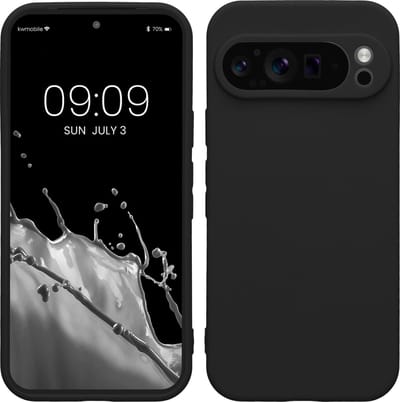 kwmobile telefoonhoesje geschikt voor Google Pixel 9 Pro - Hoesje voor smartphone - Precisie camera uitsnede - In mat zwart