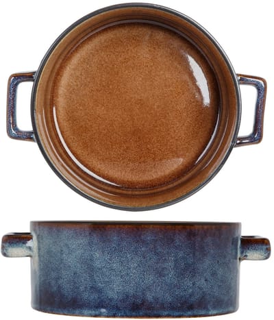 Cosy & Trendy Soepkom Quintana Amber – Ø 13 cm / 450 ml – Bevat 1 soepkom – Amberkleurig aardewerk met unieke textuur – Vaatwasser- en Magnetronbestendig – Stapelbaar