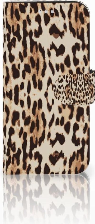 Samsung Galaxy S7 Telefoonhoesje met Pasjes Leopard