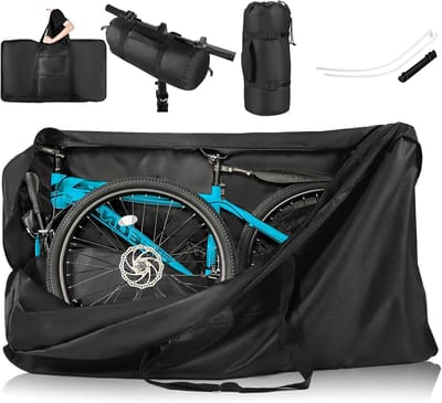 Opvouwbare Fietstas - Reis Tas - Fiets Transport - Waterdicht Oxford Materiaal - 140 x 80 x 28 cm - Zwart