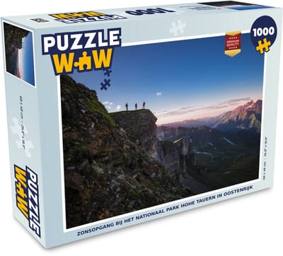 Puzzel Zonsopgang bij het Nationaal Park Hohe Tauern in Oostenrijk - Legpuzzel - Puzzel 1000 stukjes volwassenen