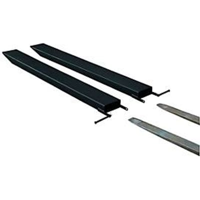 Vorkverlenging voor transportwerktuigen, open uitvoering, L 2000 x B 120 x 50 mm, zwart