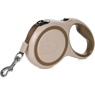 3m 5m Hondenriem Voor Kleine Middelgrote Honden Kat Duurzaam Inrolbaar Uitschuifbaar Nylon Puppy Tractietouw Franse Bulldog Huisdierbenodigdheden 3m - 15 kg beige