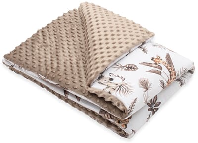 New Baby Safari babydeken 80x100 cm - Dekentje met vulling