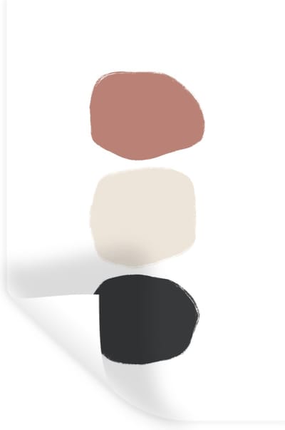 Muurstickers - Sticker Folie - Minimalisme - Pastel - Design - 20x30 cm - Plakfolie - Muurstickers Kinderkamer - Zelfklevend Behang - Zelfklevend behangpapier - Stickerfolie