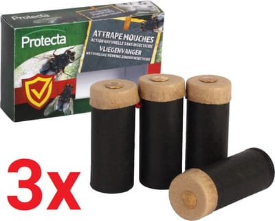 3 x 4 stuks Vliegenvanger - Natuurlijke werking zonder insecticide