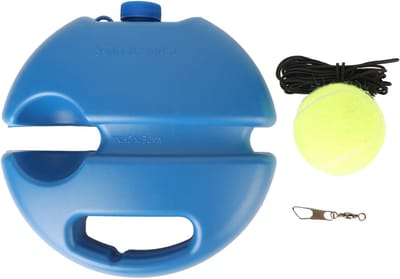 Tennis Trainer - Trainingskit Bal - Zelf Oefenen - Compact Lichtgewicht - 22 x 22 x 6 cm - Zwart