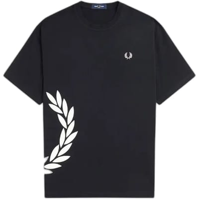 T-shirt met textuur kroon Fred Perry Laurel