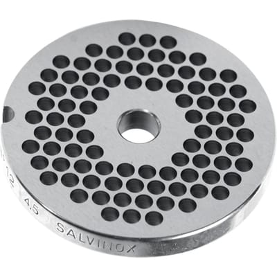 HENDI maalschijf voor vleesmolen - rvs - 82 mm schijf, 8 mm gaten - grof malen - zilver
