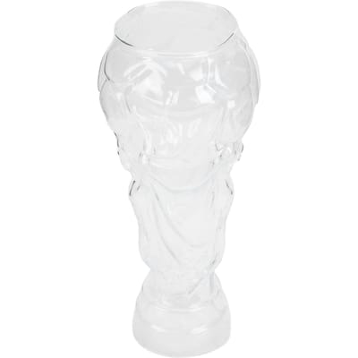 Voetbal Trofee Bierglas voor Vriesvak 600ml Helder Voetbal Trofee Hoge Bierbeker voor Sportfans Mannen Feest Bar Club white