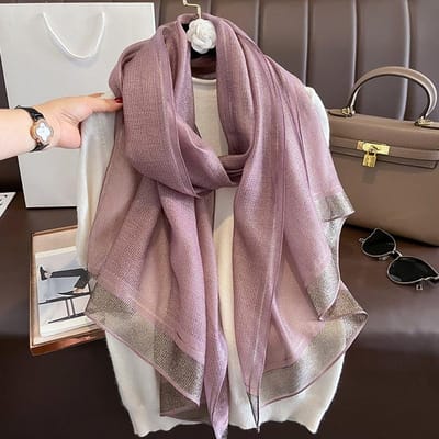 Dames Sjaal Winter Warm Effen Zijde Wol Sjaals Dames Wraps Bufanda Bloemen Pashmina Luxe Borduurwerk Warme Sjaals 75x190cm gray